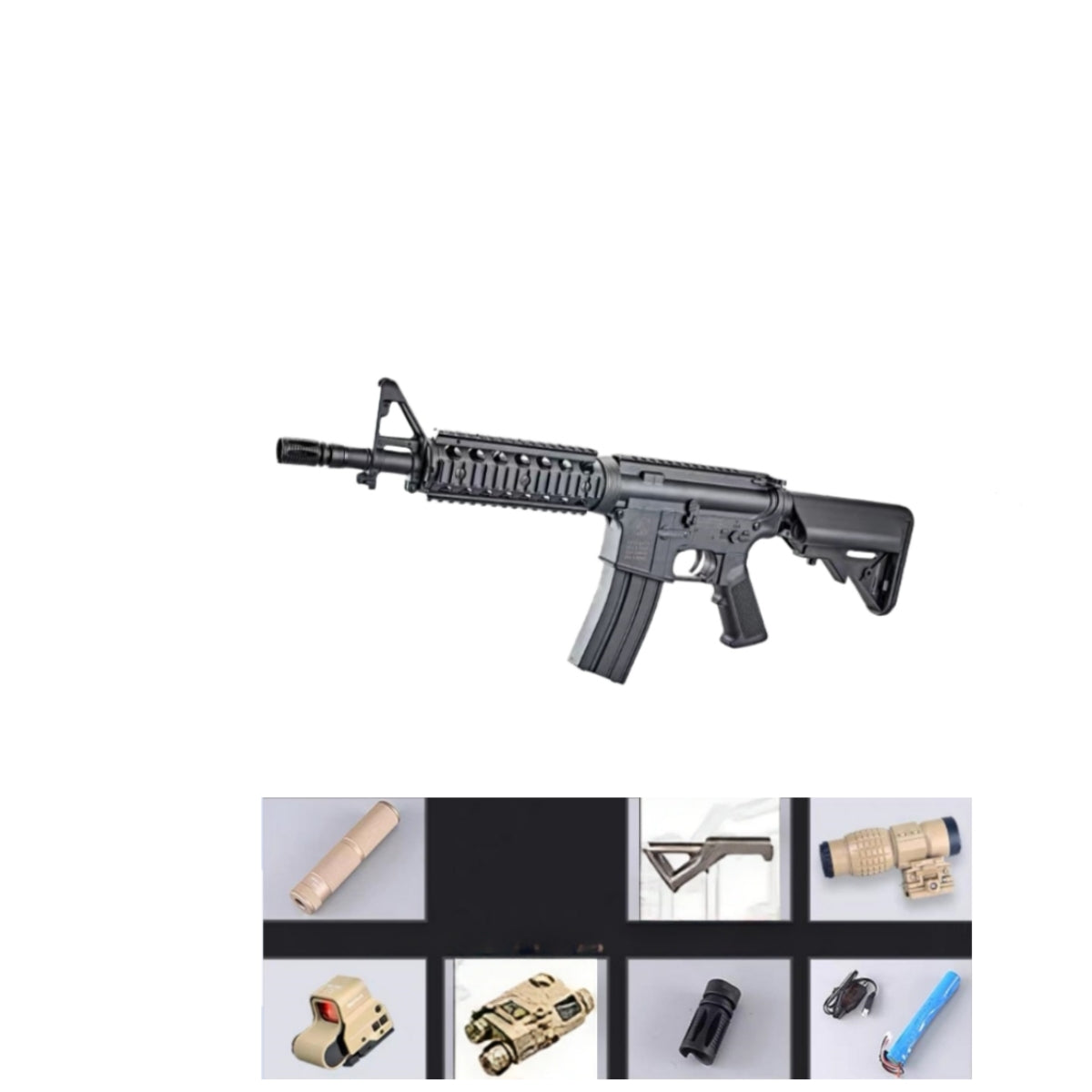 JABUJIA  M4 Gel Blaster Gen 2 - Nylon Version Electric Toy Gun with Pre-Feeding Chamber