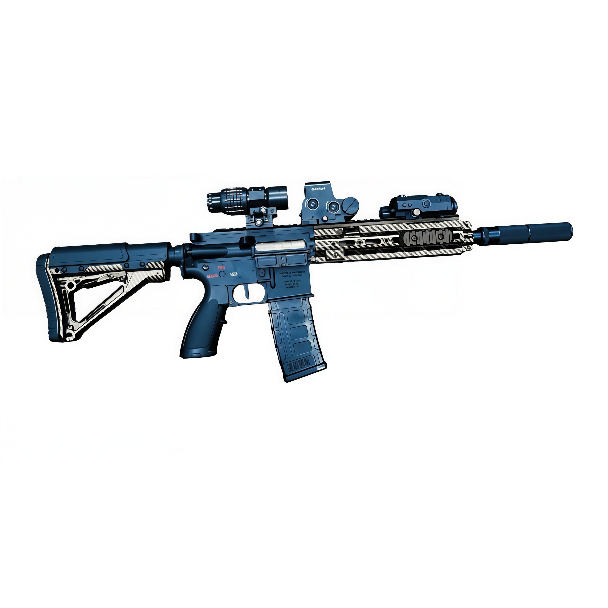 JABUJIA Carbon Fiber HK416 Gel Blaster - Nylon Construction with Preload & Blowback (Standard/Premium Kit)